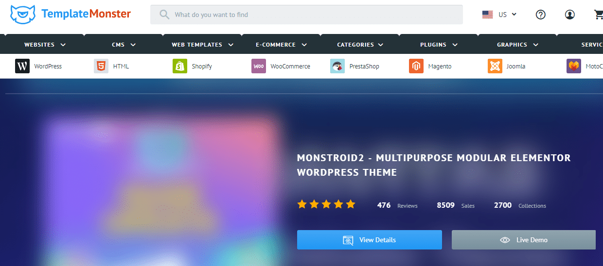 Template Monster Premium WordPress Theme
